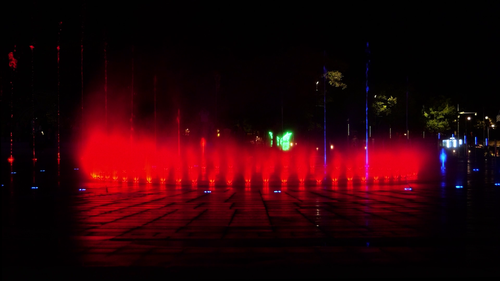 다대포 음악분수 전경