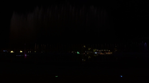 다대포 음악분수 전경