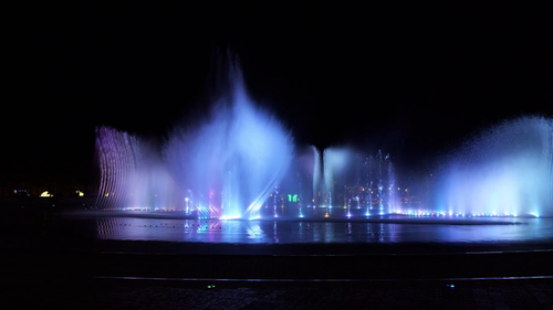 다대포 음악분수 전경