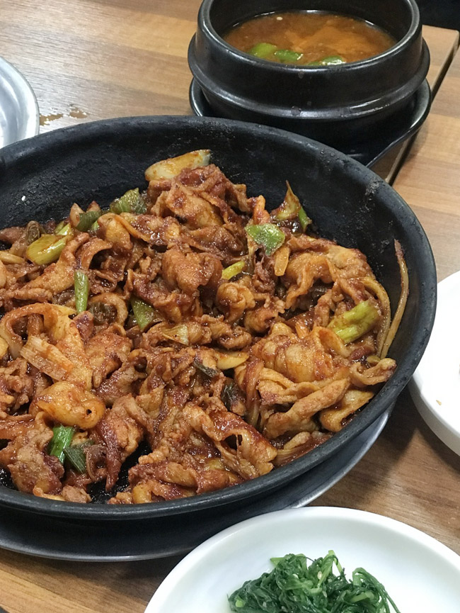 불백정식