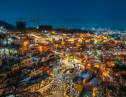 Busan with Twinkling Lights
