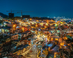 Busan with Twinkling Lights