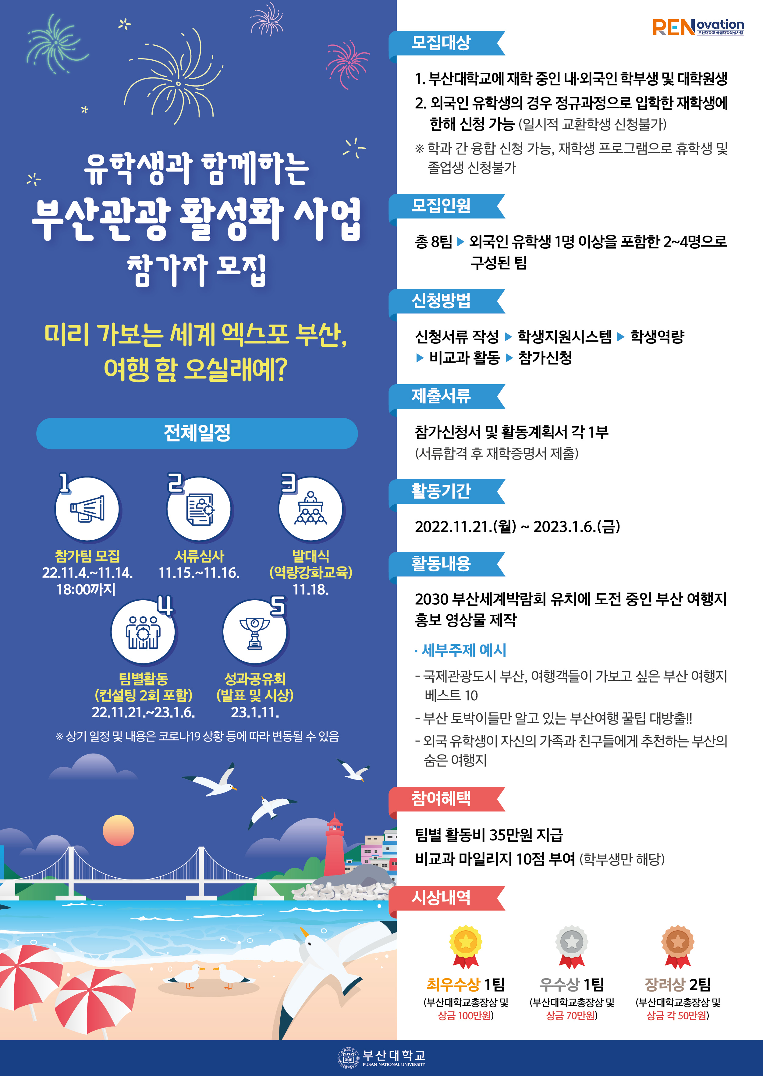 유학생과 함께하는 부산관광 활성화 사업 참가자 모집