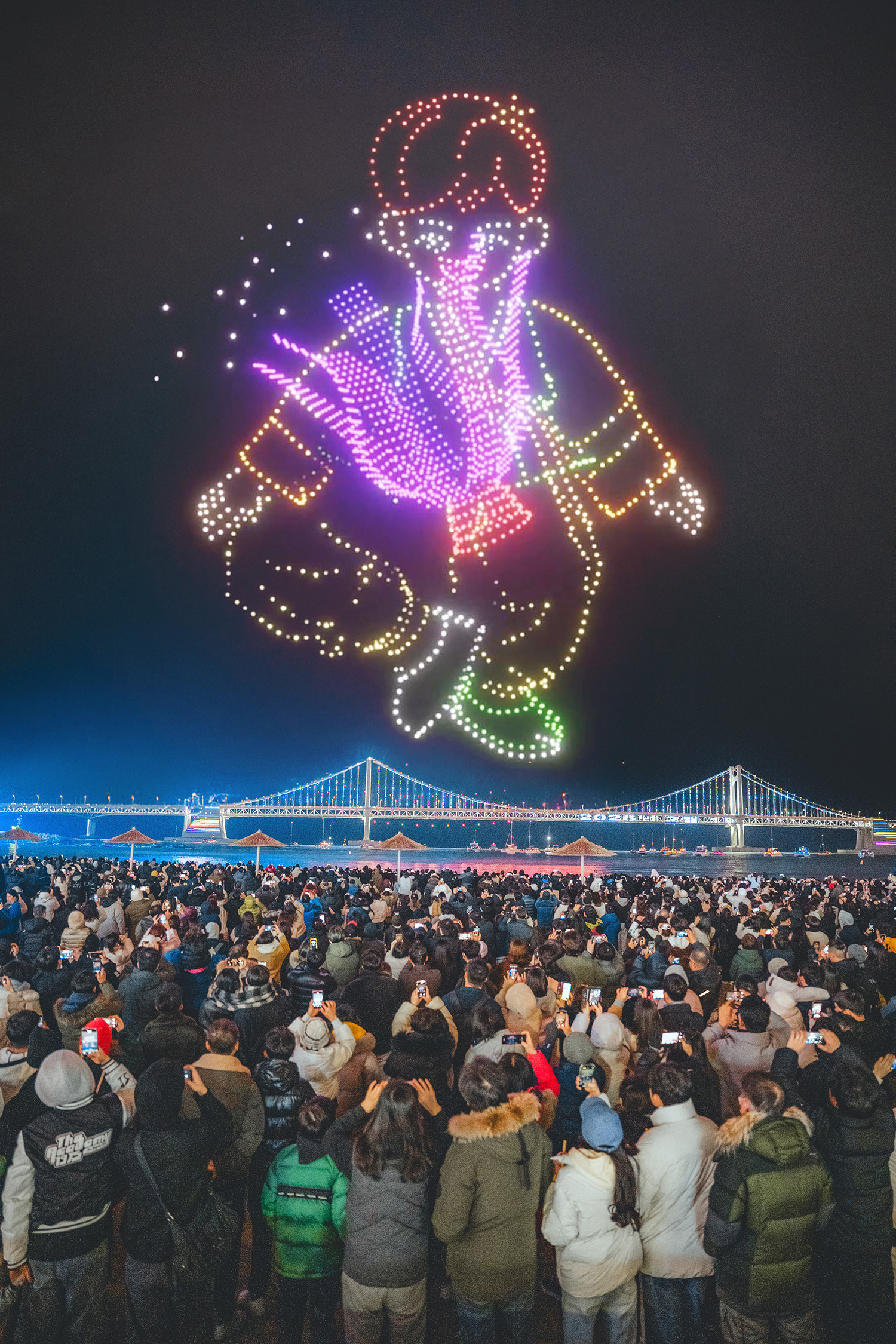 Gwangalli M Drone Light Show Seollal Special Performance Notice