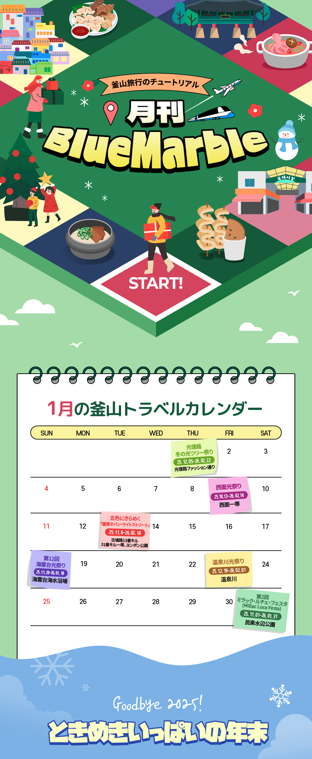 釜山旅行のチュートリアル月刊BlueMarble