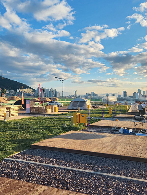 Busan Port Healing Campground with Ocean View